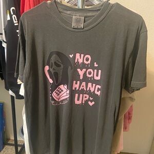 Comfort Colors Charcoal “No You Hang Up” T Shirt